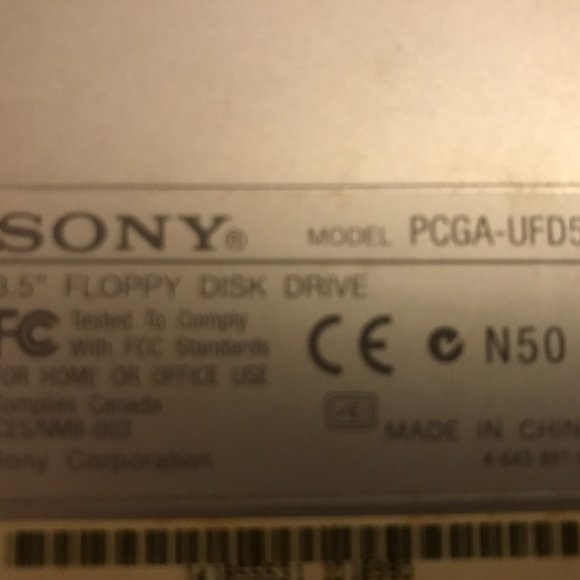 Sony VAIO 3.5” Floppy Disk Player/ recorder Model PCGA-UFD5, tested working. - Picture 2 of 2